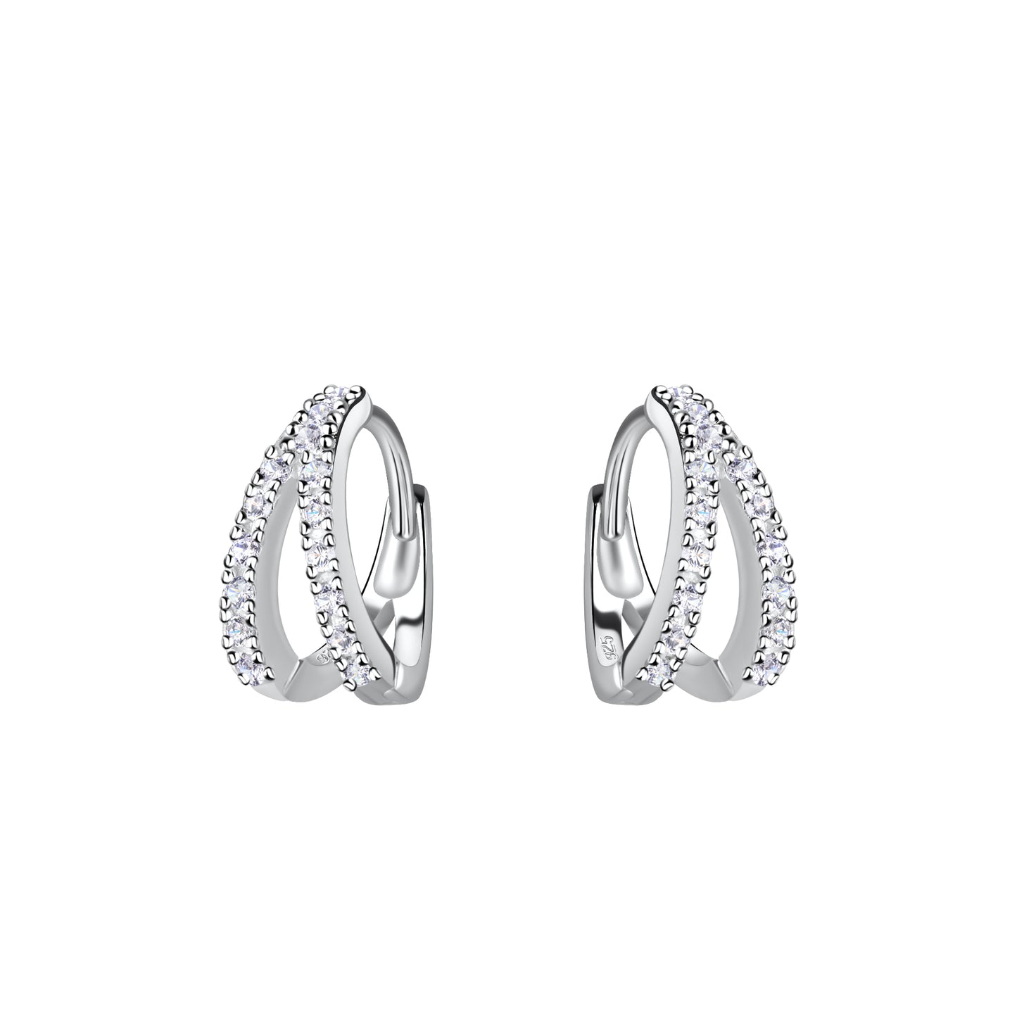Alice Double Line Hoop