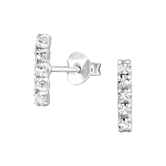 Anna Vertical Sparkle Stud