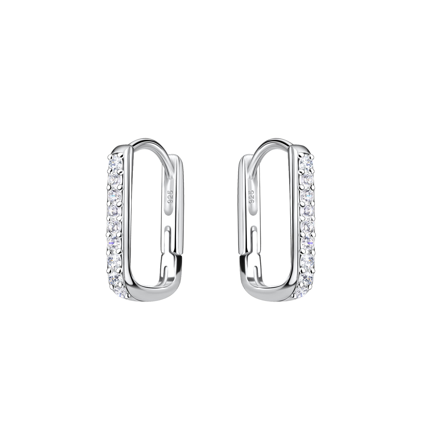 Eliza Geometric Huggie Hoop