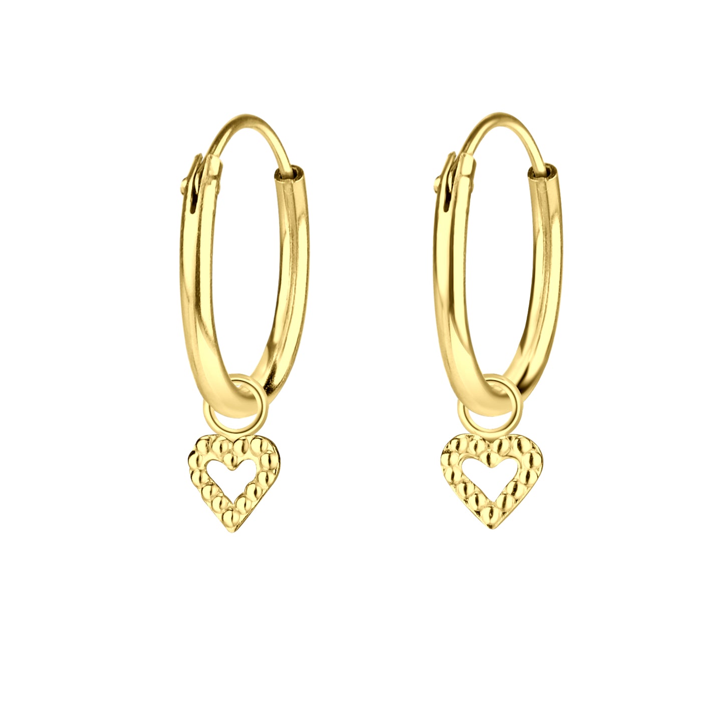 Harri Heart Charm Hoop