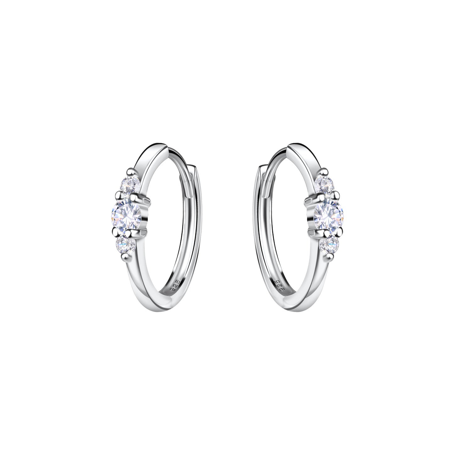 Luna 3 Stone Hoop