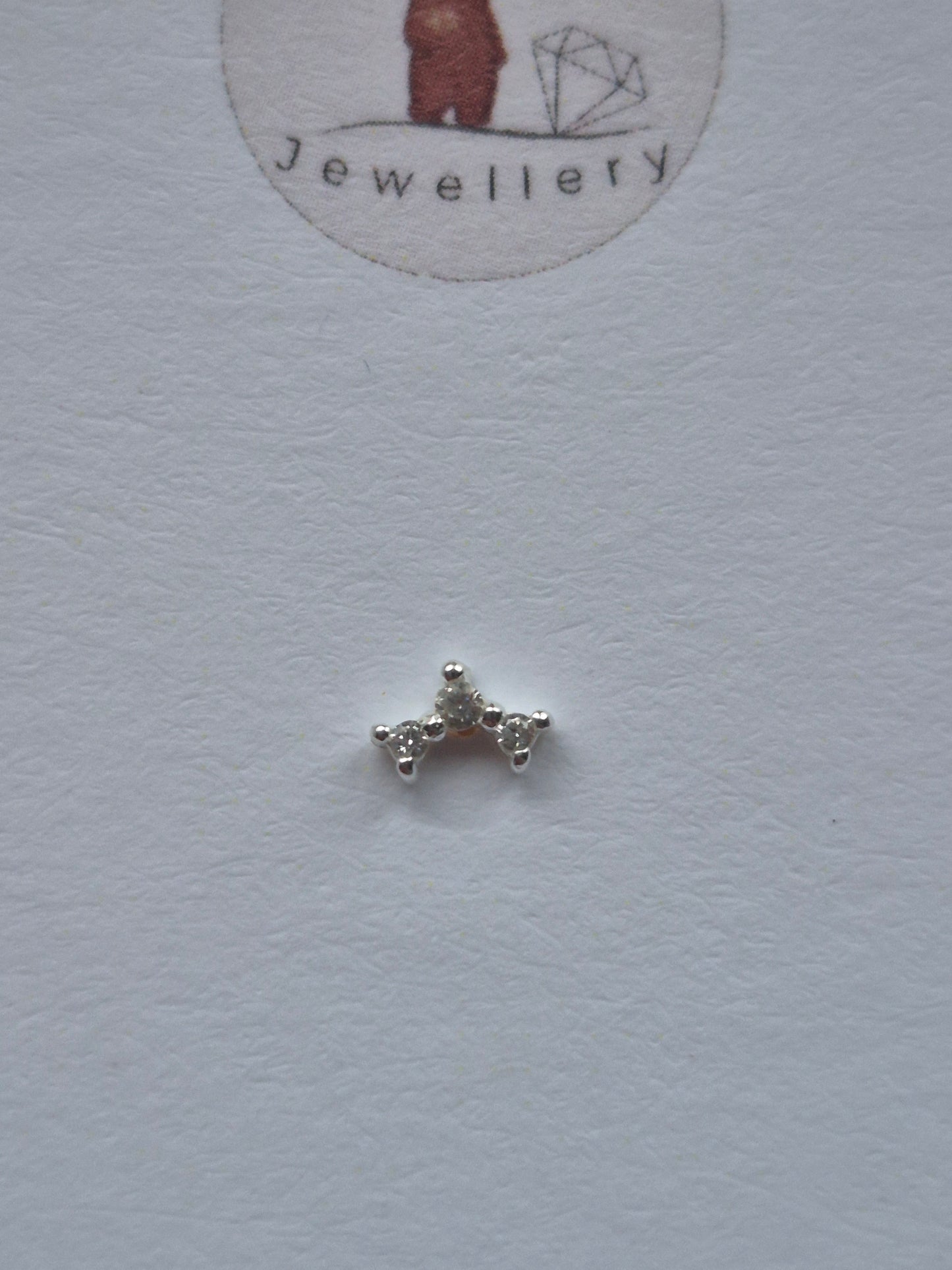Harriett 3 Stone Cartilage Stud